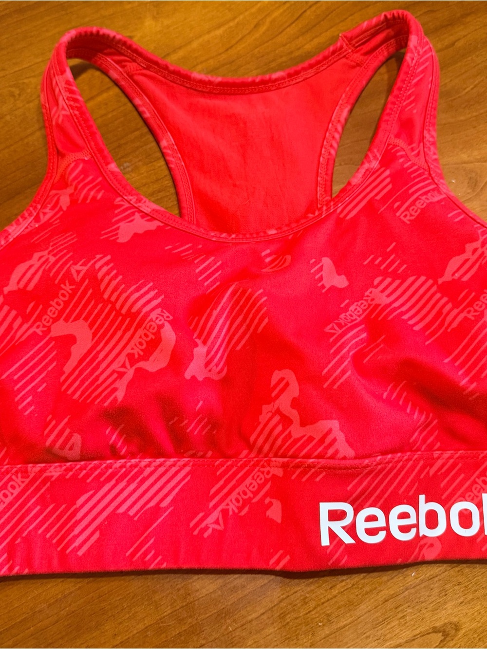 Reebok Women's Bright Red Racerback Sports Bra